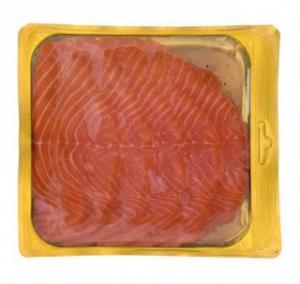 Cold smoked, sliced, Atlantic salmon farmed in Scotland